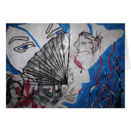 Death of a Geisha Blank Notecard