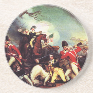 Death Of General Mercer at the Battle of Princeton Coaster