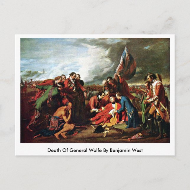 Death Of General Wolfe By Benjamin West Postcard (Front)