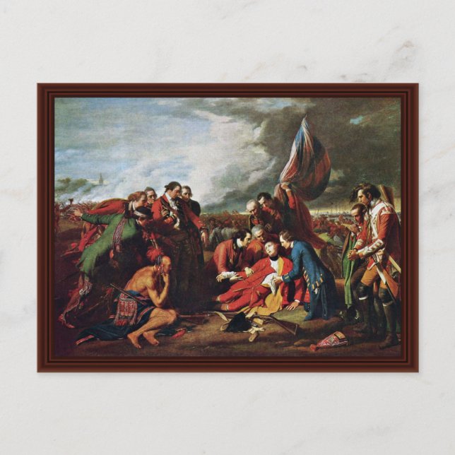 Death Of General Wolfe By West, Benjamin Postcard (Front)