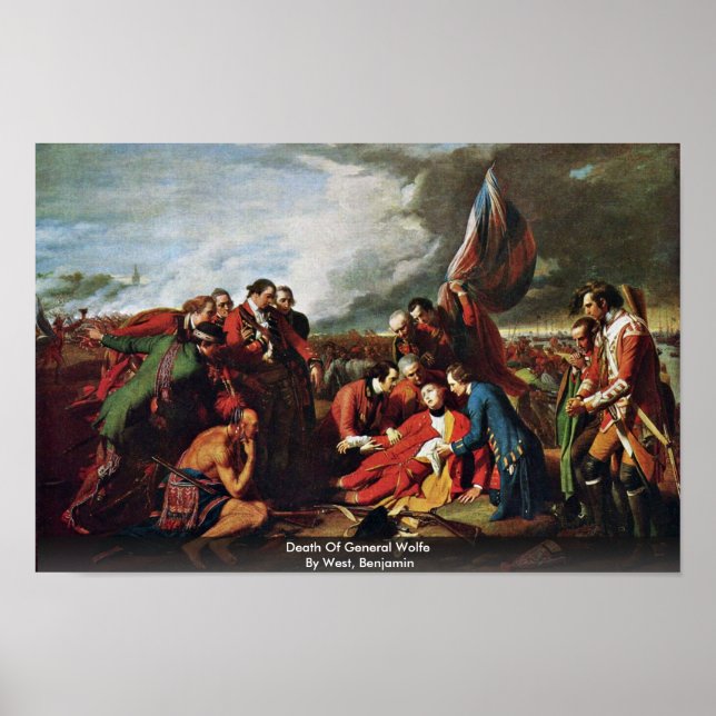 Death Of General Wolfe By West, Benjamin Poster (Front)