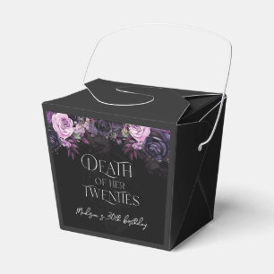 Death Of Her Twenties 30th Birthday Party Favor Box