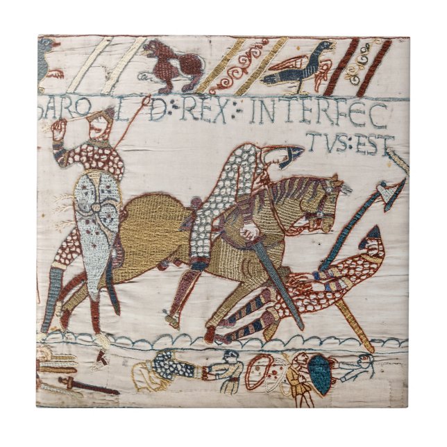 Death of King Harold (Bayeux Tapestry) Tile (Front)