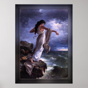 Death of Sappho by Miguel Carbonell Selva Poster