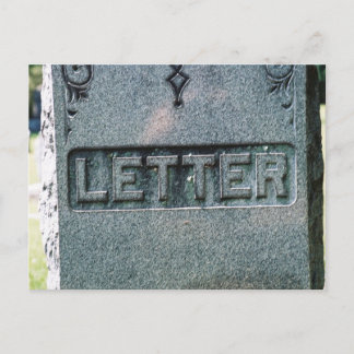 Death of the Written Word Postcard