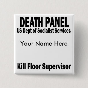 Death Panel - Kill Floor Supervisor 2 Inch Square Button