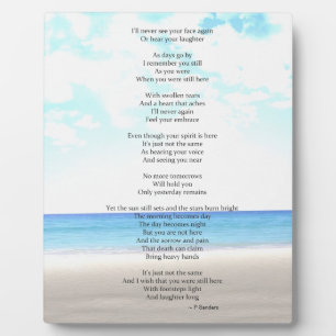 Death Poem Plaque
