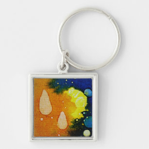 Death Polychromoptic by Michael Moffa Keychain