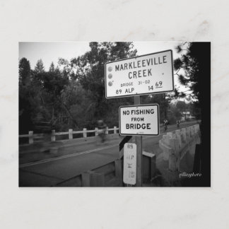 Death Riders cross Markleeville Creek Postcard