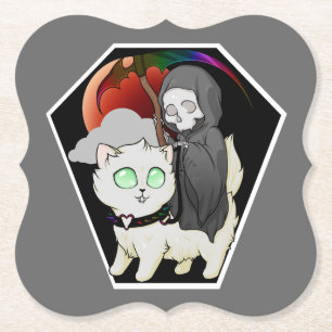 Death Rides Paper Coaster