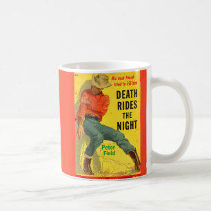 Death Rides the Night western book cover Coffee Mug