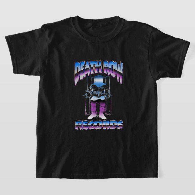 Death Row Records Chrome Logo  T-Shirt (Laydown)