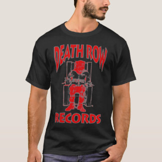 Death Row Records Red On Black Death Row Logo Zip  T-Shirt