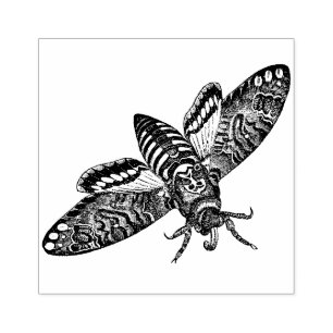 Death’s Head Hawk Moth  rubber stamp
