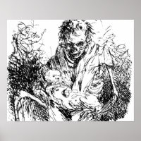 Death Skeleton Writing list Macabre Horror Art