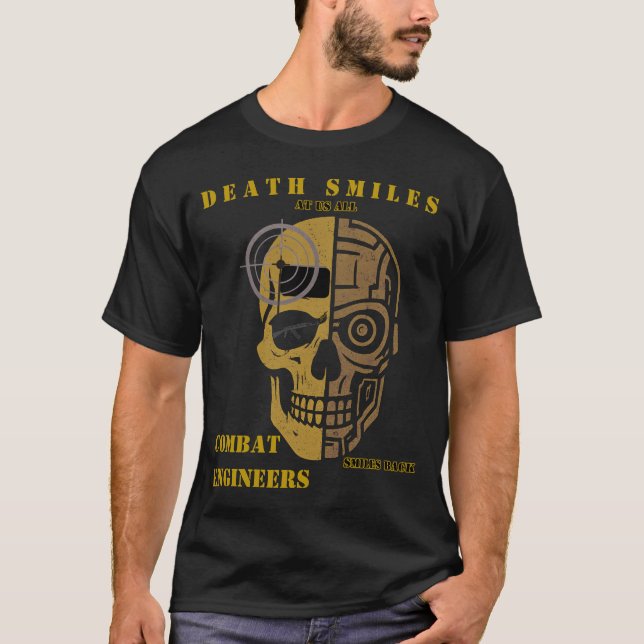 Death Smiles Combat Engineer Skull Shirt (Front)