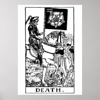 Death Tarot Card Wall Art Poster