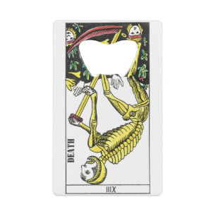 Death & The Devil Tarot Cards Credit Card Bottle Opener
