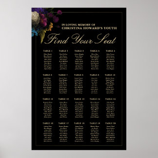 Death to My 20s 30th Birthday Seating Chart Sign