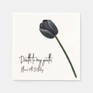 Death to My 20s Birthday Invitation Napkin
