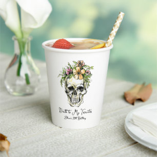 Death to My 20s Birthday Skull Paper Cups