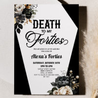 Death To My Forties Floral 50th Birthday Party