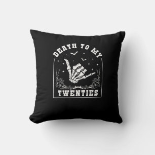 Death To My Twenties - Whimsigoth 30th Birthday Throw Pillow