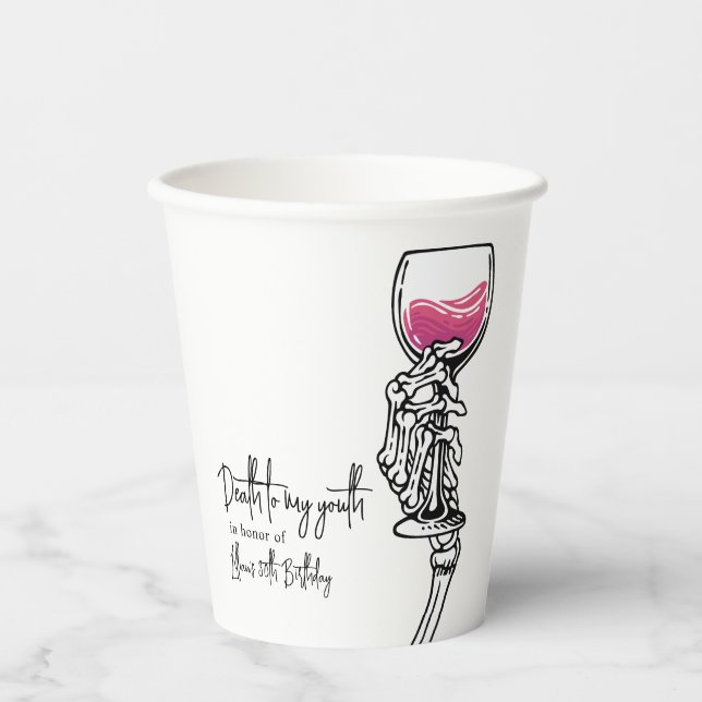 Death to My Youth Paper Cups (Front)