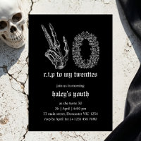 Death to My Youth Skeleton Funeral 30th Birthday