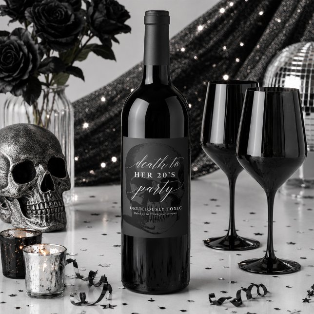 Death to Your 20s Wine Label (Creator Uploaded)