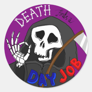 Death Trouve Un Sticker De Dessin De Jour