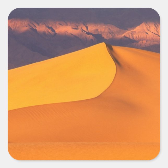 Death Valley at Dawn. California Square Sticker (Front)