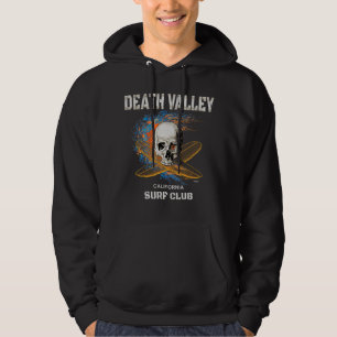 Death Valley Californi Surf Skull and Crossbones Hoodie