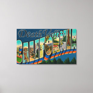 Death Valley, California - Large Letter Scenes 2 Canvas Print
