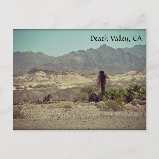 Death Valley, carte postale CA (Devant)