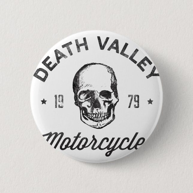 Death Valley Motorcycles 2 Inch Round Button (Front)