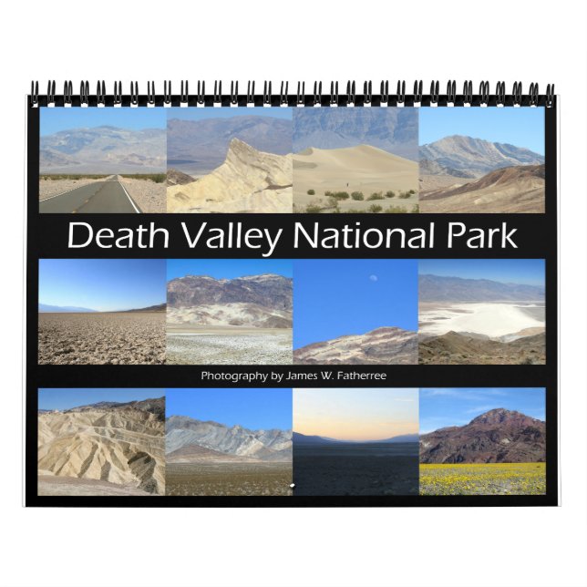 Death Valley N. P. Wall Calendar by J. Fatherree. (Cover)
