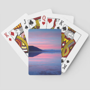 Death Valley National Park. Badwater at dawn Playing Cards