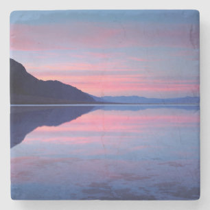 Death Valley National Park. Badwater at dawn Stone Coaster