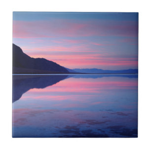 Death Valley National Park. Badwater at dawn Tile