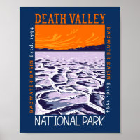 Death Valley National Park Badwater Basin Vintage