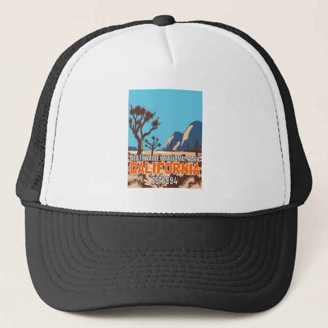 Death Valley National Park California EST 1994 Trucker Hat (Front)