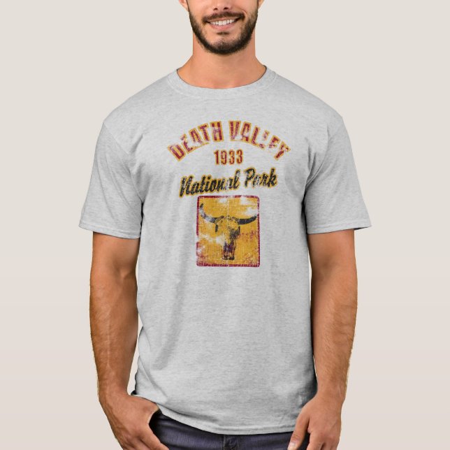 Death Valley National Park California Retro T-Shirt (Front)