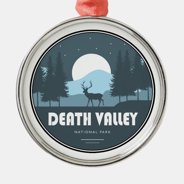 Death Valley National Park Deer Metal Ornament (Front)