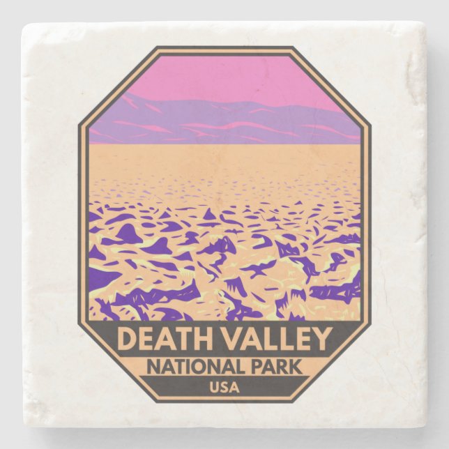 Death Valley National Park Devil’s Golf Course Stone Coaster (Front)