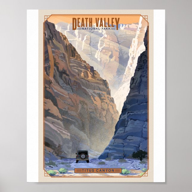 Death Valley National Park Litho Artwork Poster (Front)