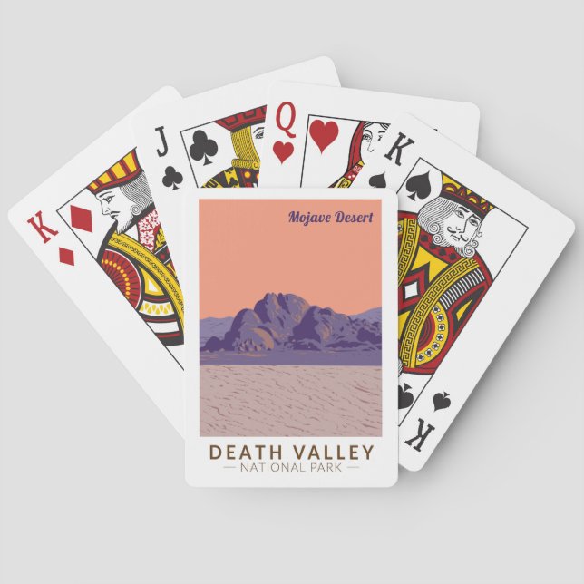 Death Valley National Park Mojave Desert Travel Playing Cards (Back)