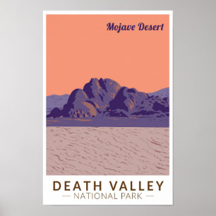 Death Valley National Park Mojave Desert Travel Poster