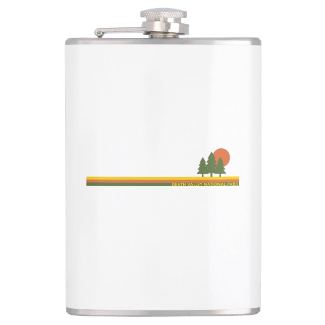 Death Valley National Park Pine Trees Sun Hip Flask (Front)