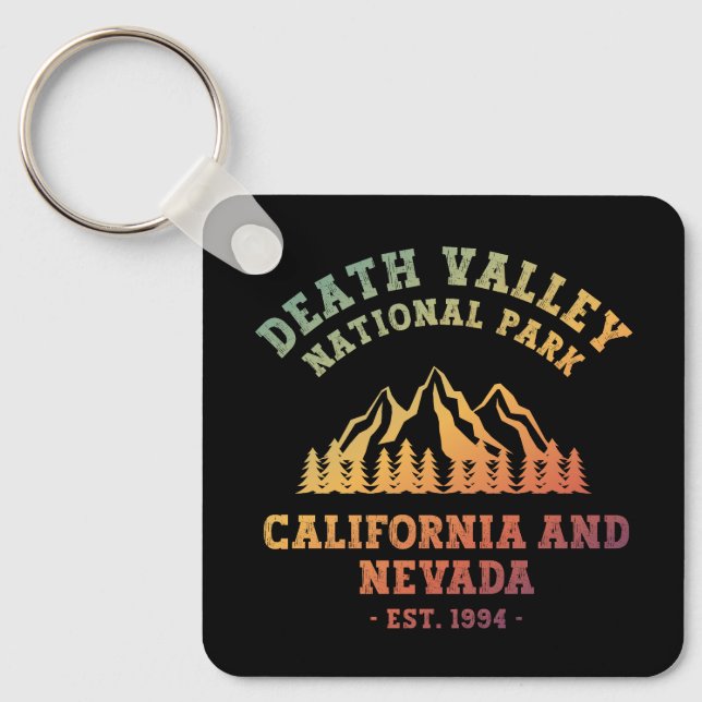 Death Valley National Park USA Gradient Keychain (Front)